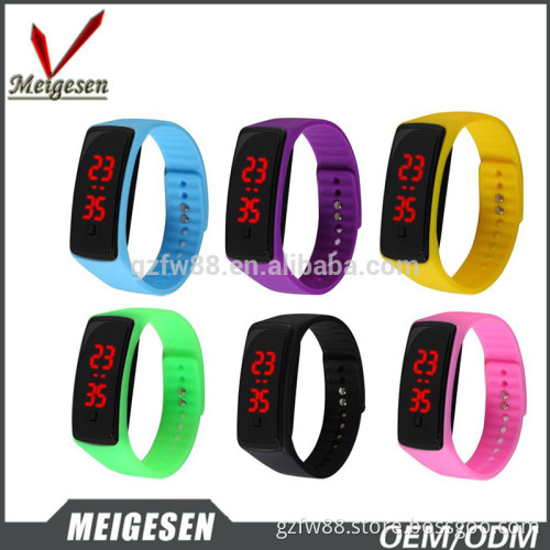 In stock ! custom bulk new bracelet wristwatches touch screen waterproof led silicone digital